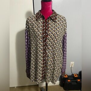 Gracia button down dress shirt 1XL New